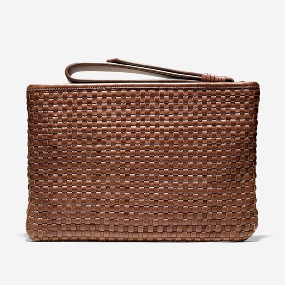 Cole Haan Bethany Weave Small Pouch Wristlet - Picture 1 of 5